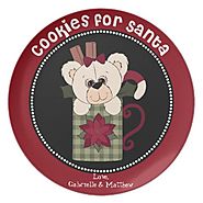 Personalized Christmas Cookie Plates