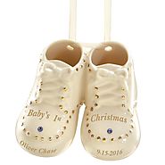 Personalized Baby's First Steps Ornament by Lenox