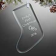 Baby's First Christmas Engraved Ornament