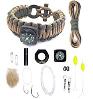 The Ultimate Paracord Survival Kit Bracelet by LAST MAN Survival Gear