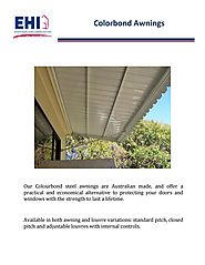 Colorbond Awnings