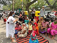 Menstrual Camp For Sex Workers At Garstin Bastion Road, New Delhi