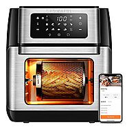 CROWNFUL Smart Air Fryer Oven Combo with Rotisserie & Dehydrator