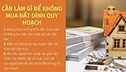 Tại sao không nên mua đất quy hoạch?