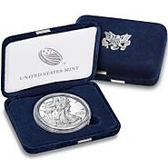 1 oz Proof American Silver Eagle Coin with Box & COA - Wall Street Metals