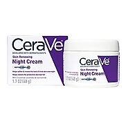CeraVe Skin Renewing Night Cream | Niacinamide, Peptide Complex, and Hyaluronic Acid Moisturizer for Face | 1.7 Ounce...