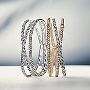 Designer Sterling Silver Diamond Gold Cuff Bracelets in TX