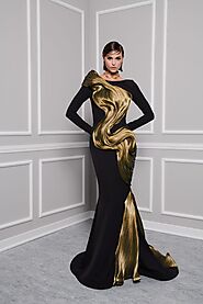 Fouad Sarkis 2730A Long Dress | Exquisite Formal Wear