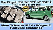 Maruti Wagon R 7-Seater MPV India Launch! Other Details जानें कीमत