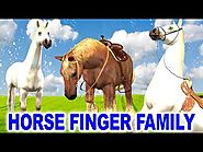 Finger Family Song - Horse Family Singing Songs for Children - Finger Family Children Rhymes