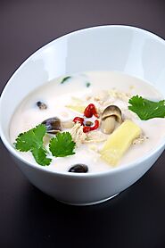 Tom Kha Gai (Chicken in Coconut Milk Soup)