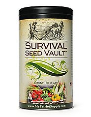 Survival Seed Vault - Heirloom Emergency Survival Seeds - Plant a Full Acre Crisis Victory Garden - 20 Easy-to-grow V...