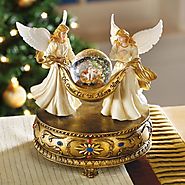 Musical Angels Christmas Holiday Snow Globe