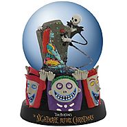 Westland Giftware Water Globe Figurine, 85mm, Disney Nightmare Before Christmas Celebrating Our Love