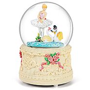 Ballerina Snow Globe Music Box - Swan Lake Gift for Wife Girlfriend Daughter Girls Birthday Christmas Valentine Anniv...