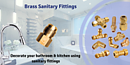 Decorate your home bathroom using brass sanitary fittings