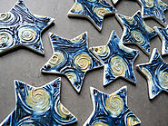 Starry Night Porcelain Jewelry Components