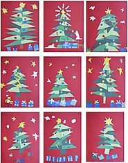 The Rolling Artroom: Matisse Christmas Trees 4th-6th Grade