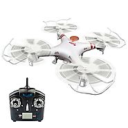 GPTOYS F2C Aviax Remote Control Quadcopter Drone Helicopter with Transmitter & Gyro System & HD Camera & ...