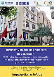 Get Admission in Top BBA colleges in Delhi/NCR - RDIAS