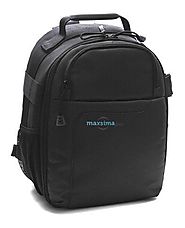 Maxsimafoto - Small Backpack / Rucksack - Camera Bag for Panasonic Lumix G6, GH4, FZ200, FZ150, FZ70, FZ72 - Pentax K...