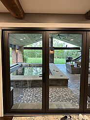 20" Black Folding patio door! Huge upgrade in Columbus Ohio