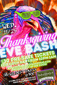 Thanksgiving Eve Bash | Black Out Friday Party | McFadden's NYC