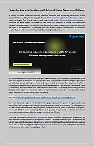 Efficient Insurance License Management And Compliance Platform