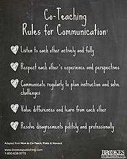 Co-Teaching Rules for Communication