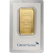 1 oz Credit Suisse Gold Bar - IRA Gold | Wall Street Metals