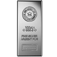 100 oz (RCM) Royal Canadian Mint Silver Bar