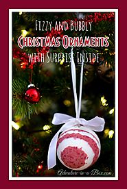 Bath Bomb Christmas Ornaments with Surprise Inside