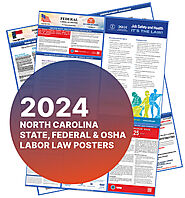 North Carolina Labor Law Poster | Both State and Federal | Best Labor Law Posters