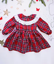 Beautiful Red Plaid Christmas Dress Ideas For Babies And Toddlers