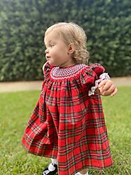 Beautiful Toddler Girl Smocked Christmas Dress Ideas For The Holidays