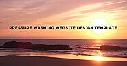 Pressure washing website design template free