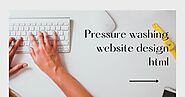 Pressure washing website design html