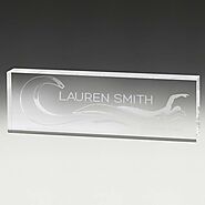 Modern Acrylic Sign Bars for Distinctive Recognition - Trophy Hub