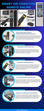 Revolutionizing Comfort: Smart Air Conditioner Remote for Online Convenience – Gadget Guys