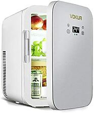 12 Liter Mini Fridge, VOKUA 10 Can AC/DC Portable Cooler and Warmer with Digital Display and Temperature Control, Com...
