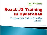 React JS Training in Hyderabad