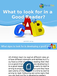 What to Look for in a Good Reader