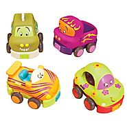 B. Wheeee-ls Pull Back Toy Vehicle Set With Sounds