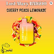 Cherry Peach Lemonade Lost Mary BM600 Disposable Vape 2% Nicotine