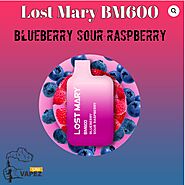 Blueberry Sour Raspberry Lost Mary BM600 Disposable Vape 2% Nicotine