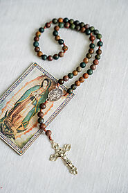 Our Lady of Guadalupe Catholic Rosary Beads – Blessed Is She