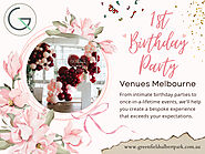 1st Birthday Party Venues Melbourne