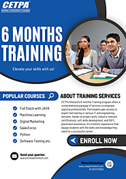 "Building Tomorrow's Leaders: CETPA Infotech's 6-Month Training Program"