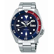 Seiko Automatic Red, Blue & Silver Watch SRPD53K – Watches Galore