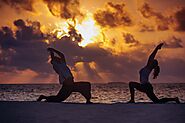 Beachside yoga